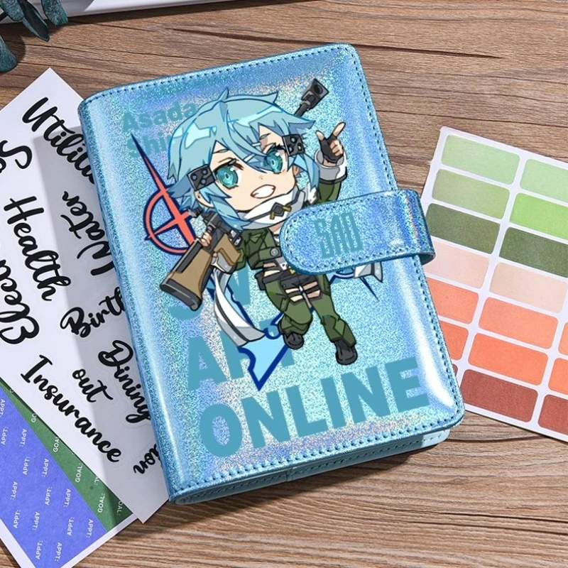 Sword Art Online Asuna Kirito anime cartoon laser notebook creative personalized student detachable planner stationery wholesale view 6