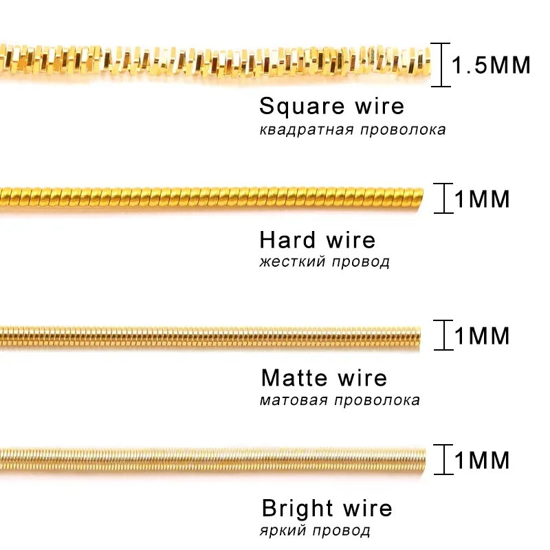 سلك حرفي نحاسي مطلي بالذهب والفضة 10 قياس سلك سبائك فرنسي معدني مرن لصنع المجوهرات مطرز بالخرز بنفسك