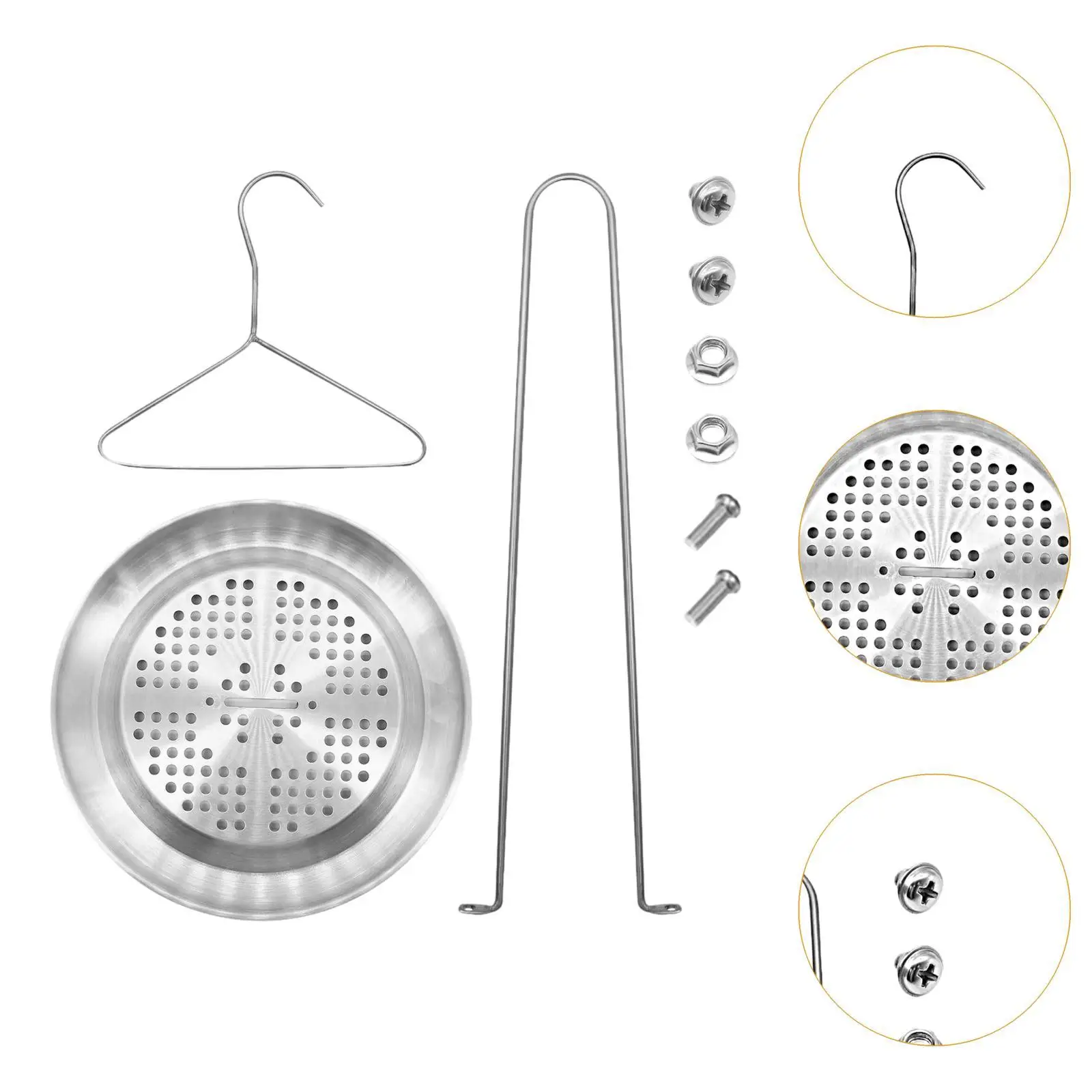 Soporte para freidora de pavo de acero inoxidable, accesorio para freidora de pavo, soporte para pavo de ganso, soporte para asar pavo para fiesta de acampada, barbacoa y Picnic