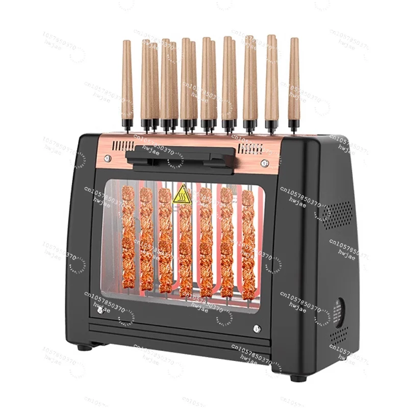 Barbecue Grill Household Automatic Rotating Skewers Machine Smokeless Rotary Electric Grill 220V/1200W Barbecue Grill