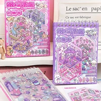 Mr. Paper 30Pcs 3d three-dimensional stacking miniature scene stickers scenery sticker book girls puzzle handmade diy stress 6