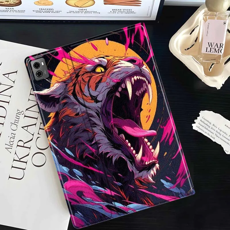 

Cartoon Tiger Neon Flame For Lenovo Xiaoxin Tab Pad K10 K11 Y700 P11 3rd GT Pro Plus Gen Tablet Case Gift Cover