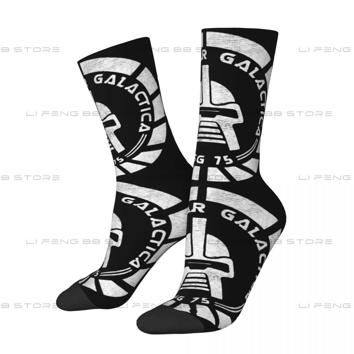 

Battlestar Galactica BSG 75 Men Women Socks Windproof Novelty Spring Summer Autumn Winter Stockings Gift