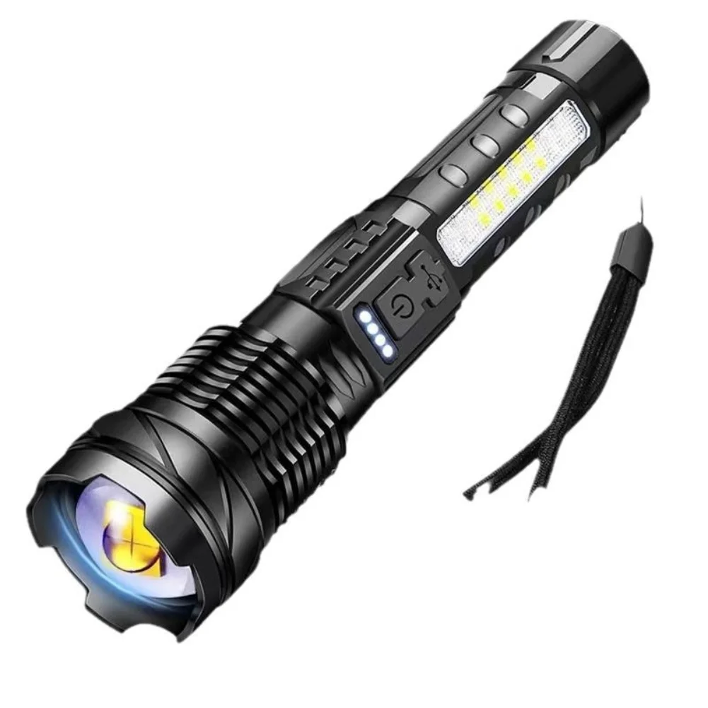 1 قطعة مصباح يدوي قوي 30 واط UltraBright USB مصباح ليد جيب قابل لإعادة الشحن مع ضوء العمل COB لملحقات الإضاءة في الهواء الطلق