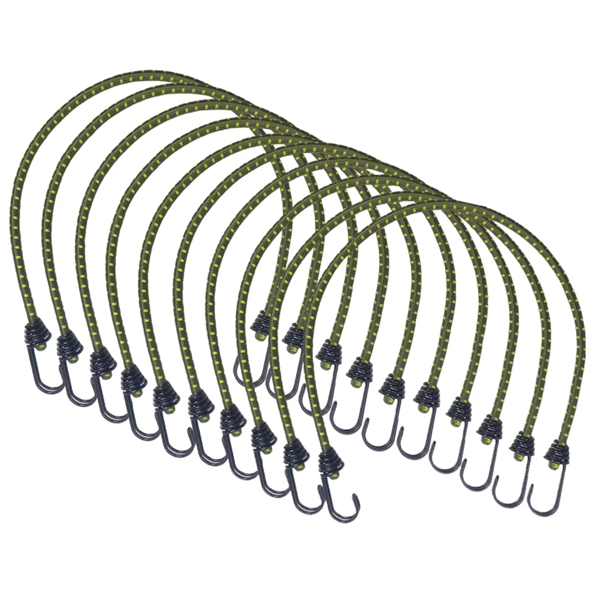 

AUU-Bungee Cord High Elasticity Rubber Tied Rope with Hooks Outdoor Tent Assembly Camping Luggage Tool Outdoor Accessories,B