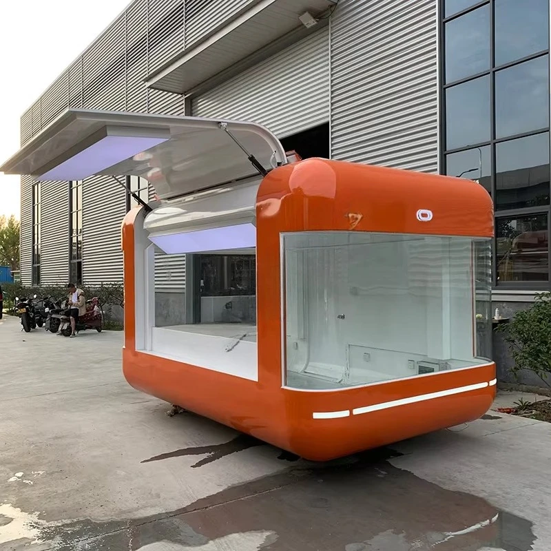 Cheapest Hot Sale New Design Street Selling Van Ice Cream Burgers Fries Coffee Trailer Fast Food Kiosk Mobile Food Truck
