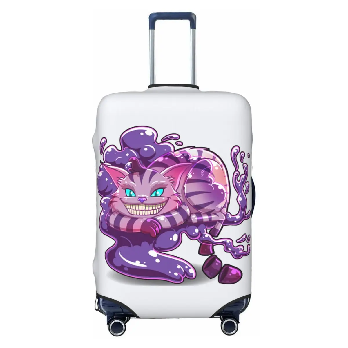 

Custom Cheshires Cat Luggage Cover Elastic Travel Suitcase Protective Covers Suit For 18-32 inch