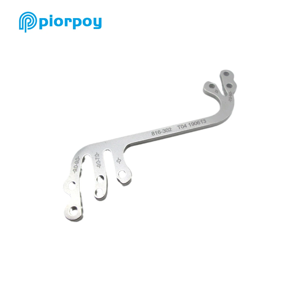 PIORPOY Set guida per impianti dentali Piantagione orale Posizionamento Piastra guida Localizzatore di fori Guida scala dentale Strumenti righello Dentista