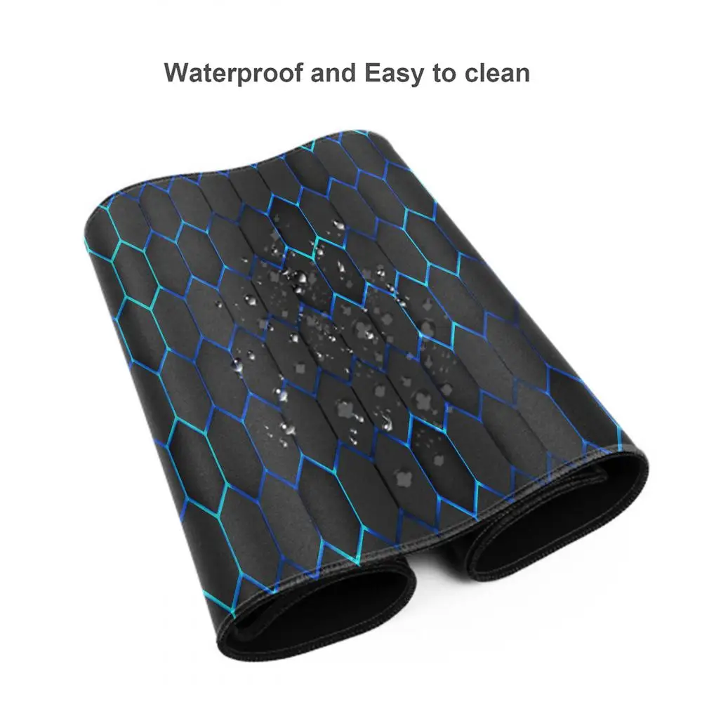 Imagem -05 - Hexágono Geométrico Mouse Pad Mesa Mouse Pad Bonito hd Mesa Estendido Teclado de Jogos Tapetes Grande Xxl Gamer Mousepad 90x40