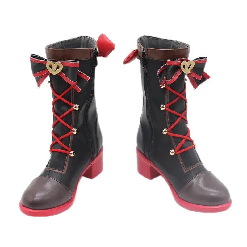 Game PJSK Azusawa Kohane Cosplay Shoes PU Leather Shoes Halloween Carnival Boots Cosplay Prop Custom Made