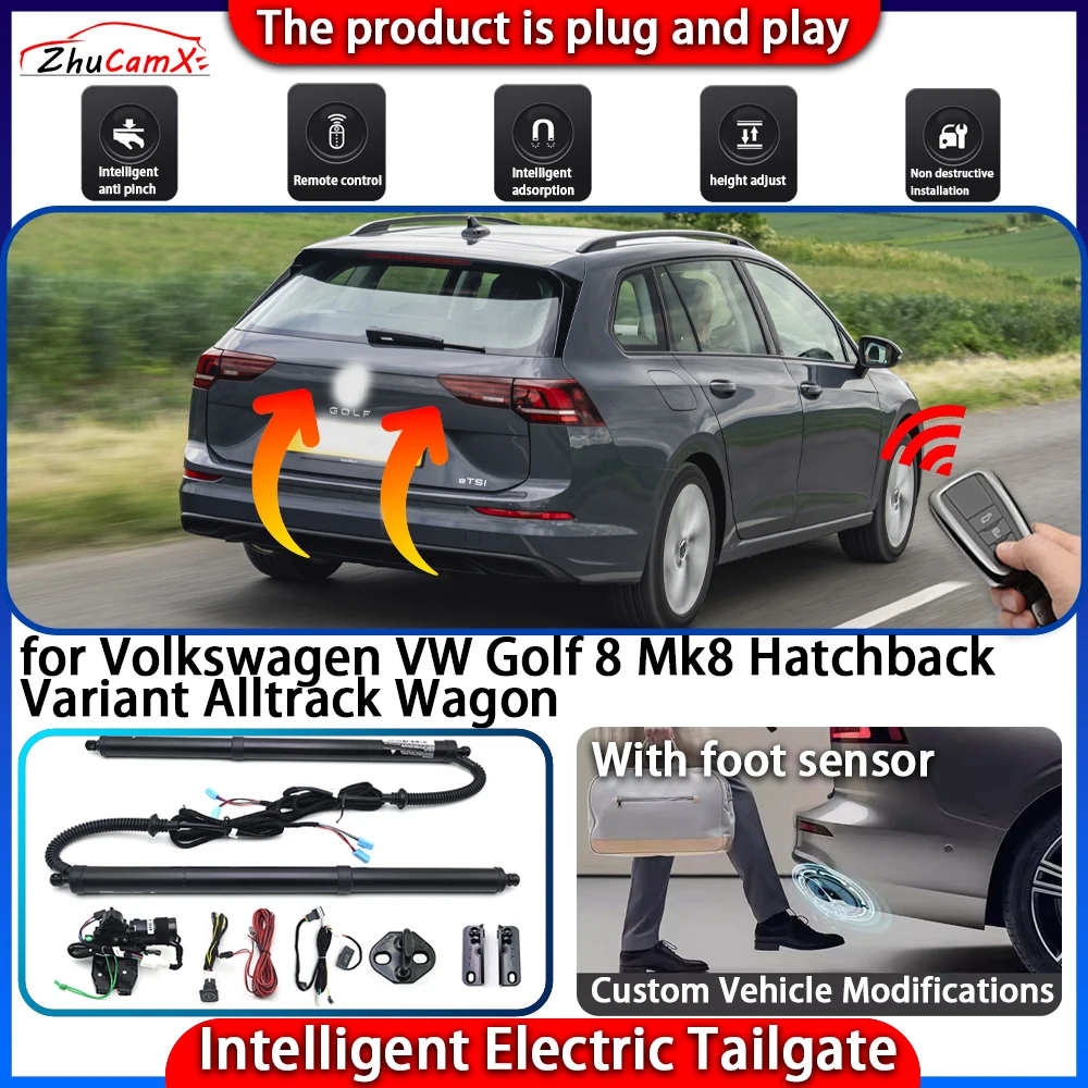 

Smart Powered Tailgate System for Volkswagen VW Golf 8 Mk8 Hatchback Variant Alltrack Wagon Automatic Intelligent Trunk Lift