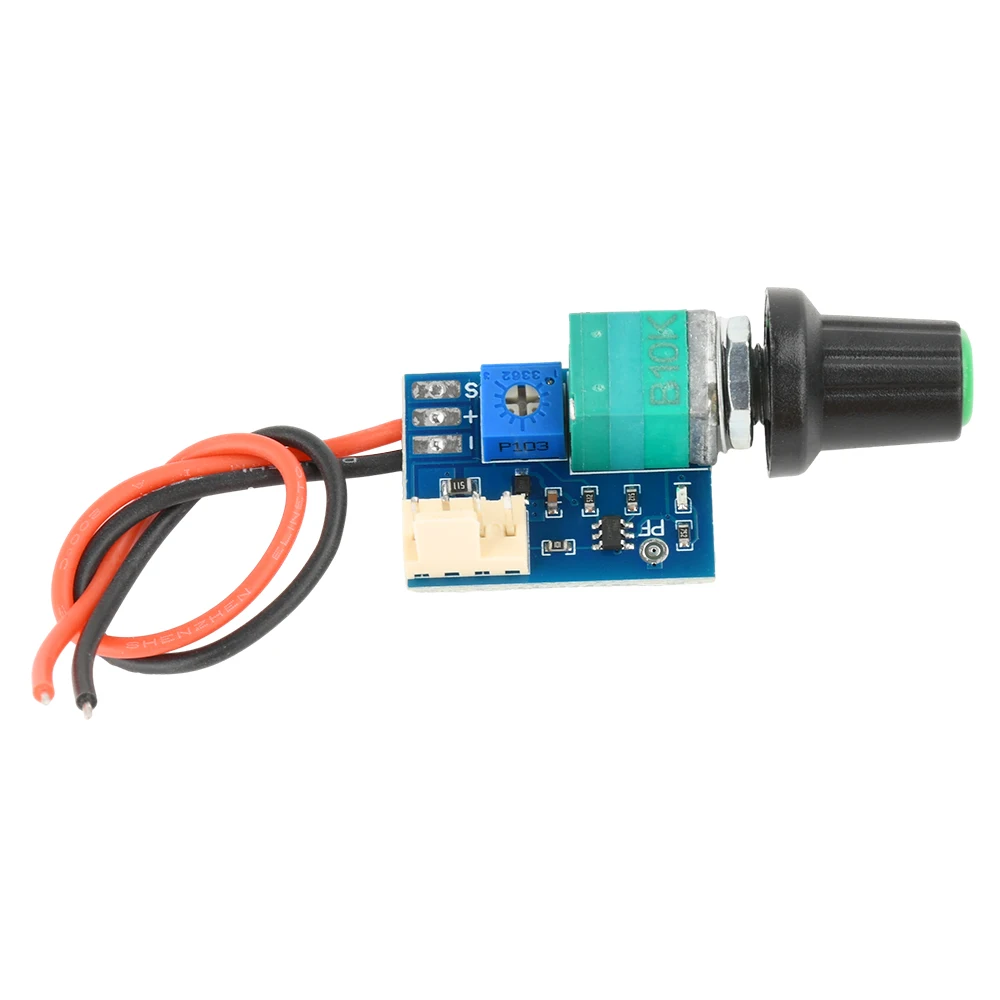 DC12V Manual Four-Wire PWM Fan Speed Motor Controller Board With Knob Switch Electrical Equipment Governor Module Power Supply
