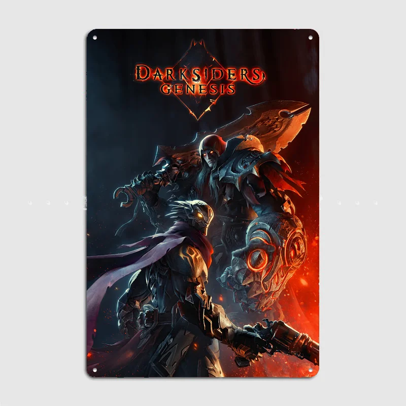 Darksiders Genesis Video Game Poster Metal Sign Room Decor Wall Custom Bedroom Indoor Home Wall Decor Posters Room Decoration