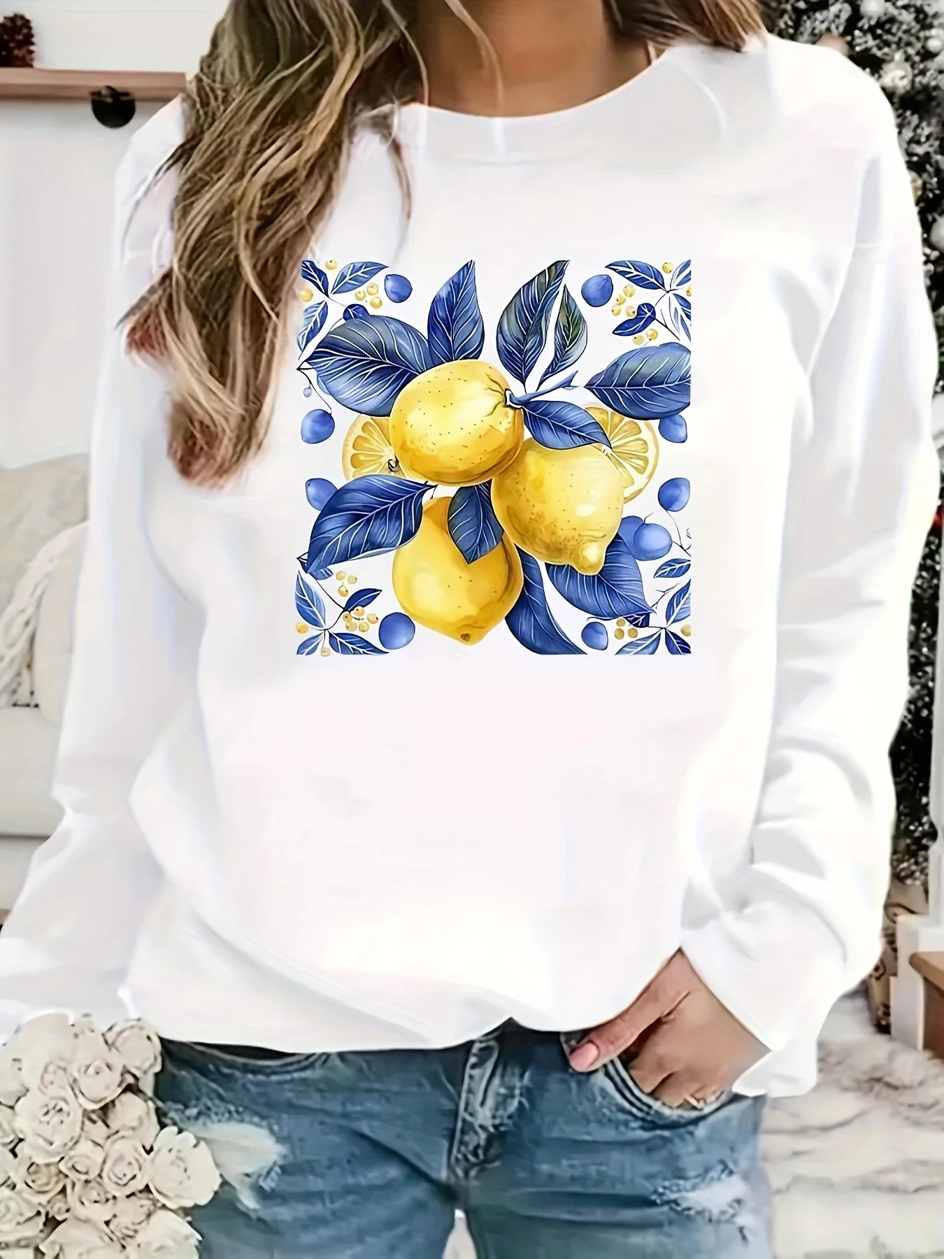 

Осенние и зимние хлопковые мужские и женские толстовки с графическим принтом в виде лимона, модная трендовая одежда для спорта на открытом воздухе, отдыха