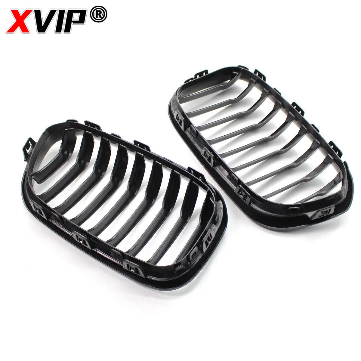 XVIP Car Kidney Replacement Front Grill For BMW F20 F21 118i 120i 125i 2015-2019 Racing Grills Gloss Black Grille Accessories