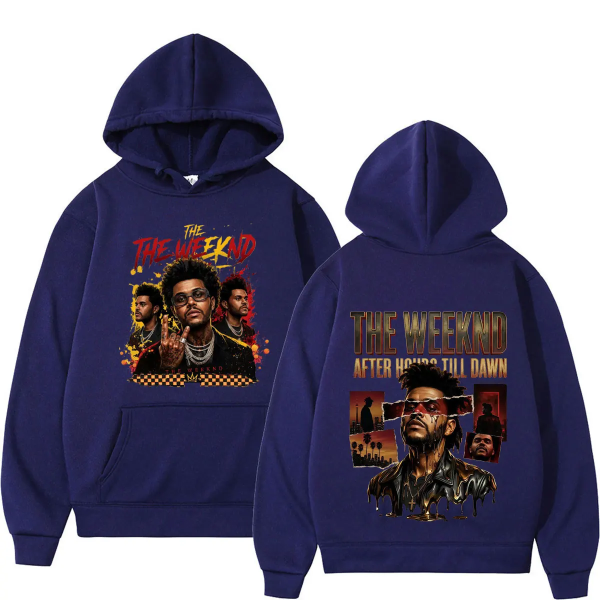 The Weeknd After Hours Til Dawn Album Tour Print Hoodie Men Women Hip Hop Pullover Long Sleeves Casual Sweatshirt Streetwear