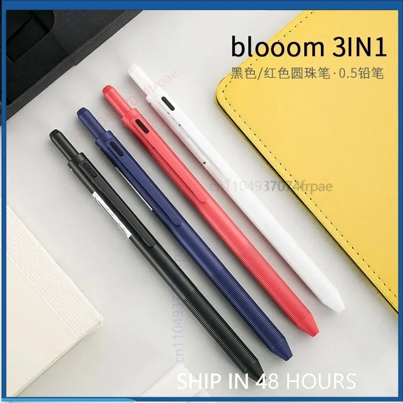 For Ohto Blooom 3in1 Gravity Activated Multi Pen Aluminum Body Multi Function Writing Planner Business Pocket Stationery(5PCS)