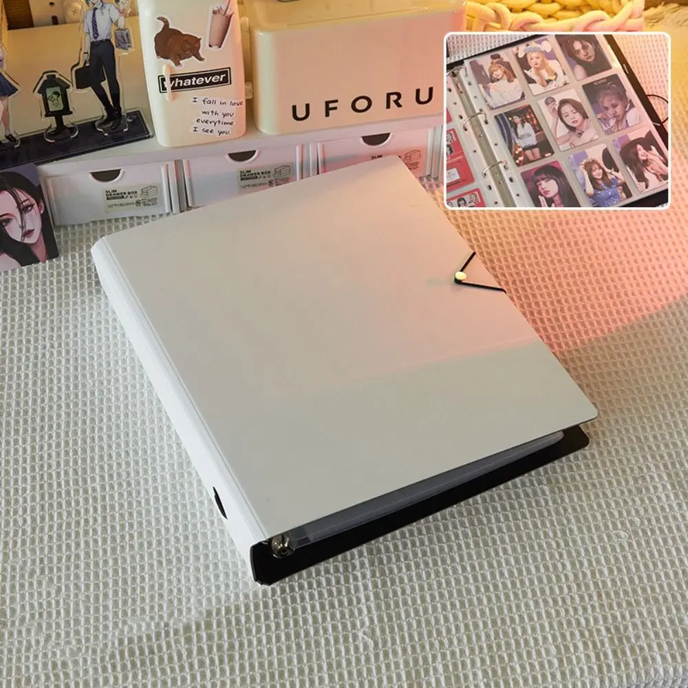 3 Inch Idol Photocard Album 50 Pages 4/9Grids Photocard Binder Large Capacity Portable Idol Cards Collect Book Photocard