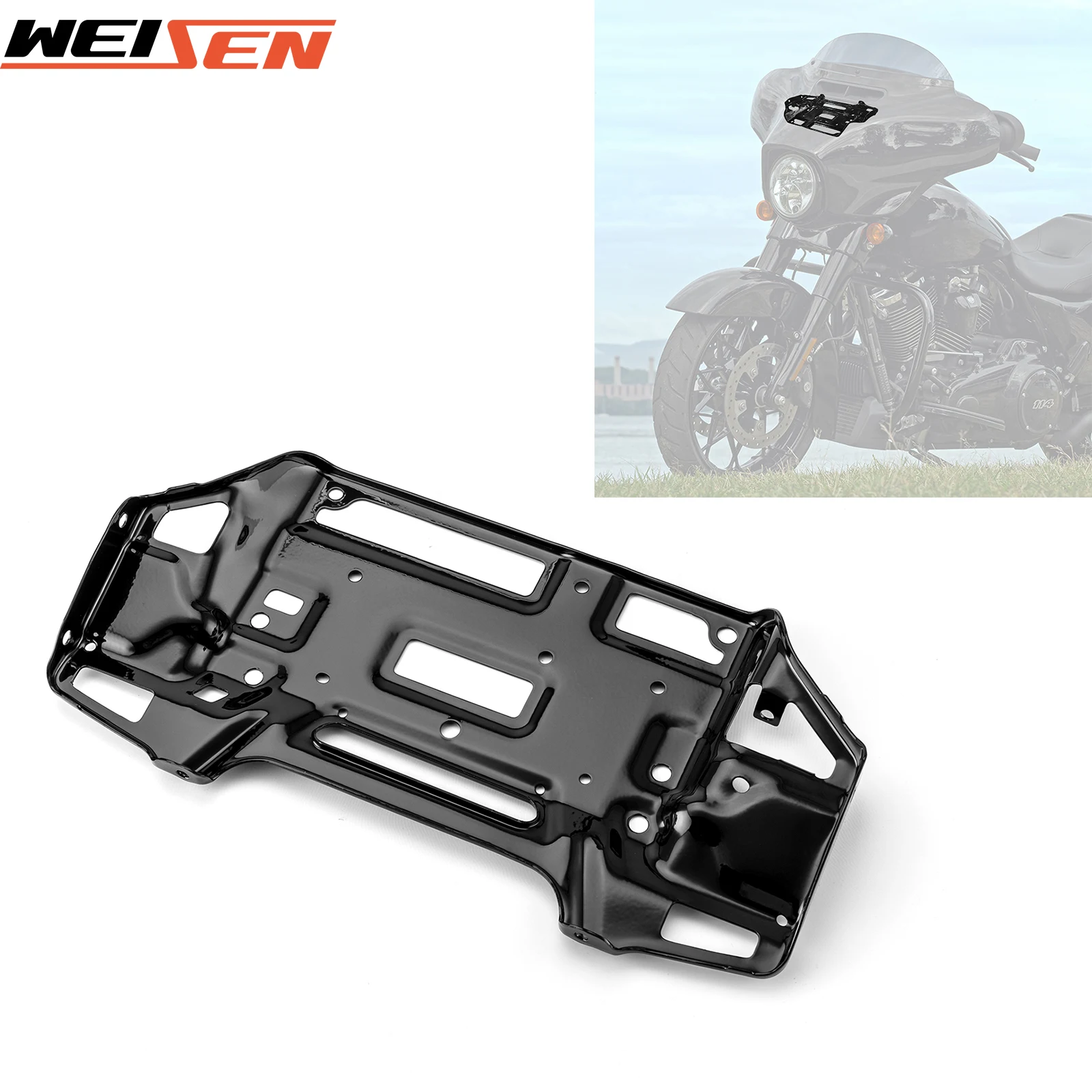 

Motorcycle Front Inner Fairing Radio Mount Bracket for 2014-2023 Harley Touring Street Glide/Electra Glide/Ultra Limited