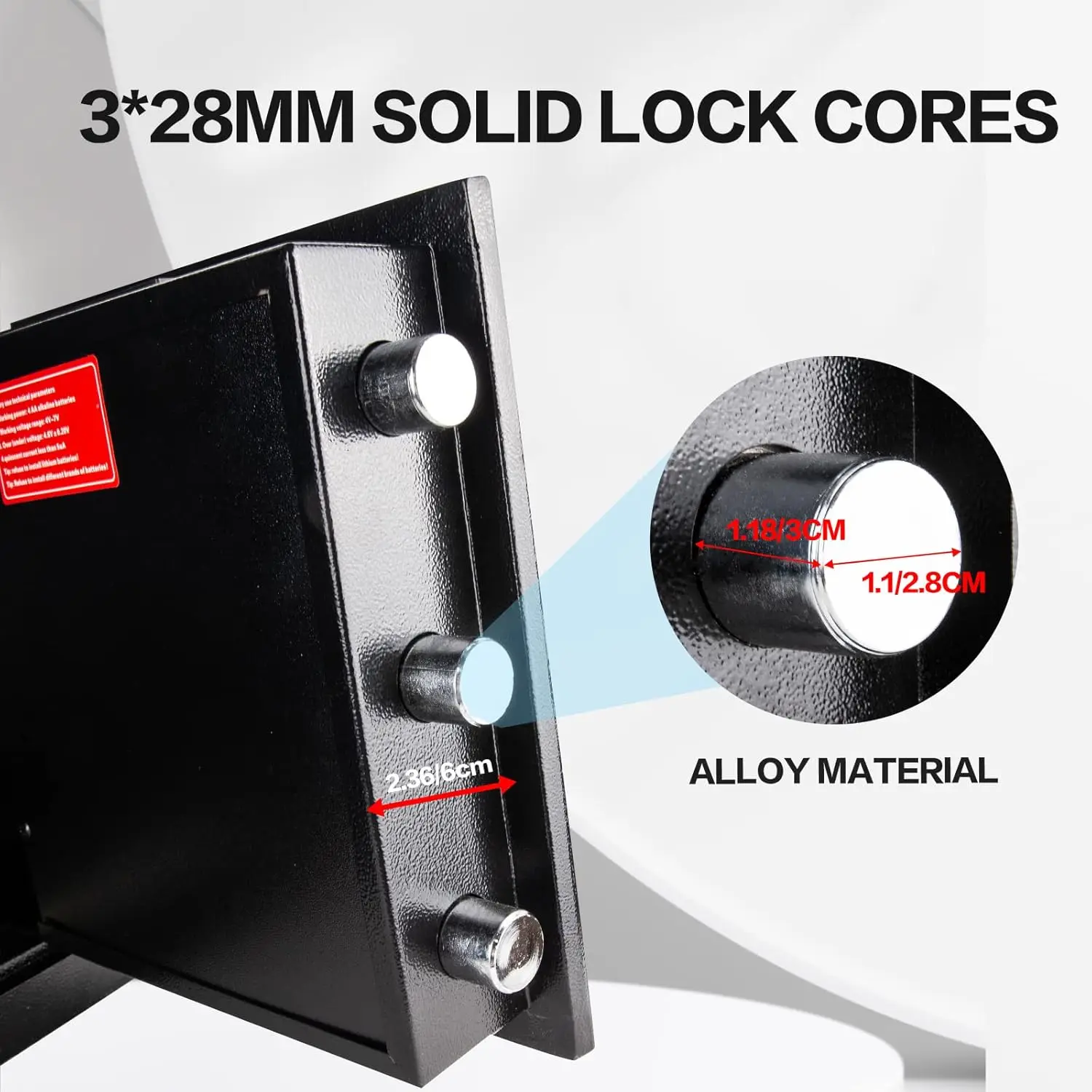 2.5 Cub Security Business Safe and Lock Box with Digital Keypad,Drop Slot Safes with Front Load Drop Box