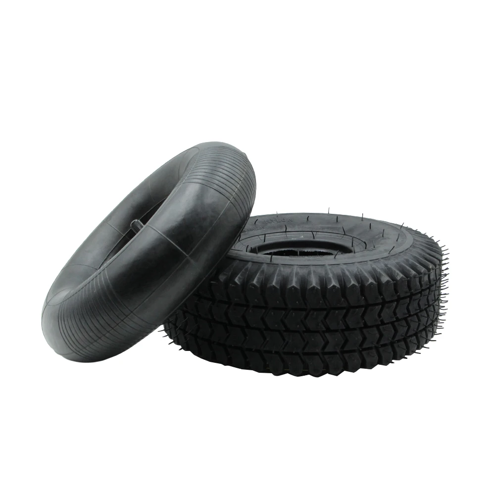 4.00-4 Heavy Duty Inner Tube Outer Tire 11x4.00-4 4 Ply Tyre For Turf Lawn Mower Tractor Mowers Three Wheel Scooter