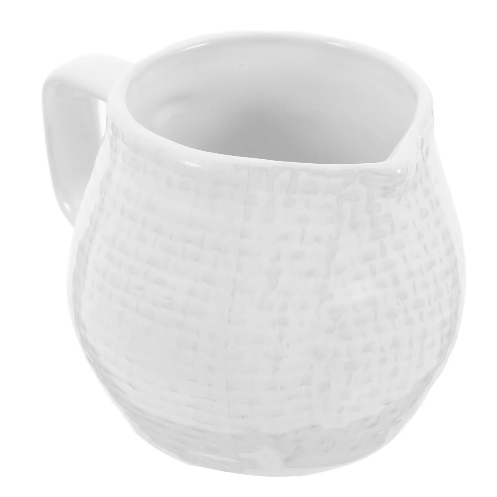 

150Ml Ceramic Milk Jug Porcelain Creamer Pitcher with Handle for Coffee Tea Latte Frothing Sauce Salad Dressing Dispenser Small