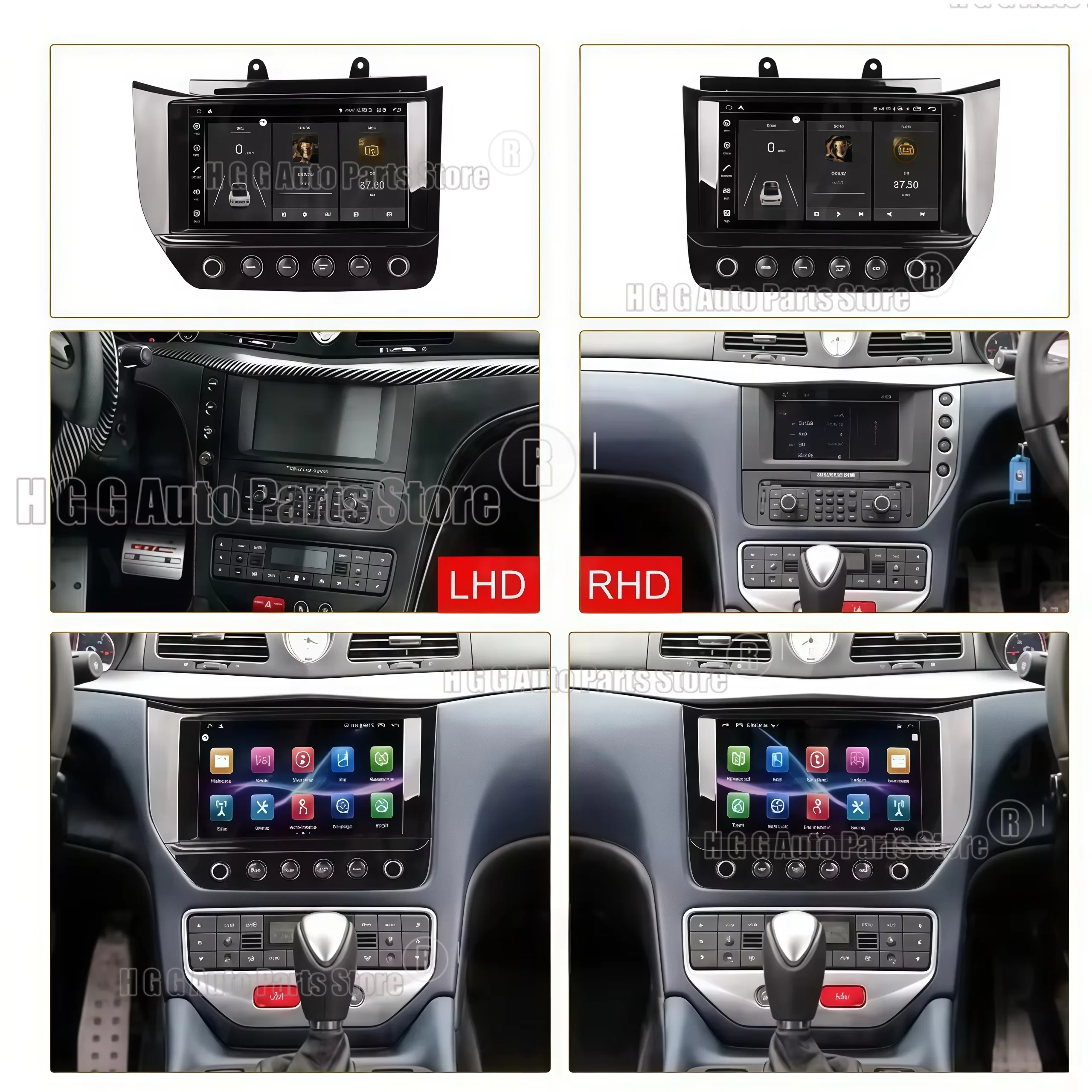 jo Android Wireless Carplay Multimedia Stereo Audio For Maserati GT GC GranTurismo GT 2007 2008 2009-2017 Car Radio And AC Panel