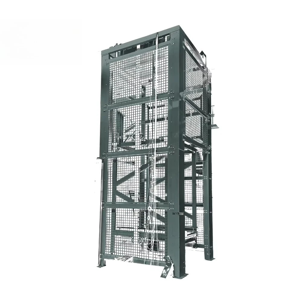 Automatic Hoist Elevator With PU Belt Conveyor Food and Industry Use for Pallet Lift up for Mining Application