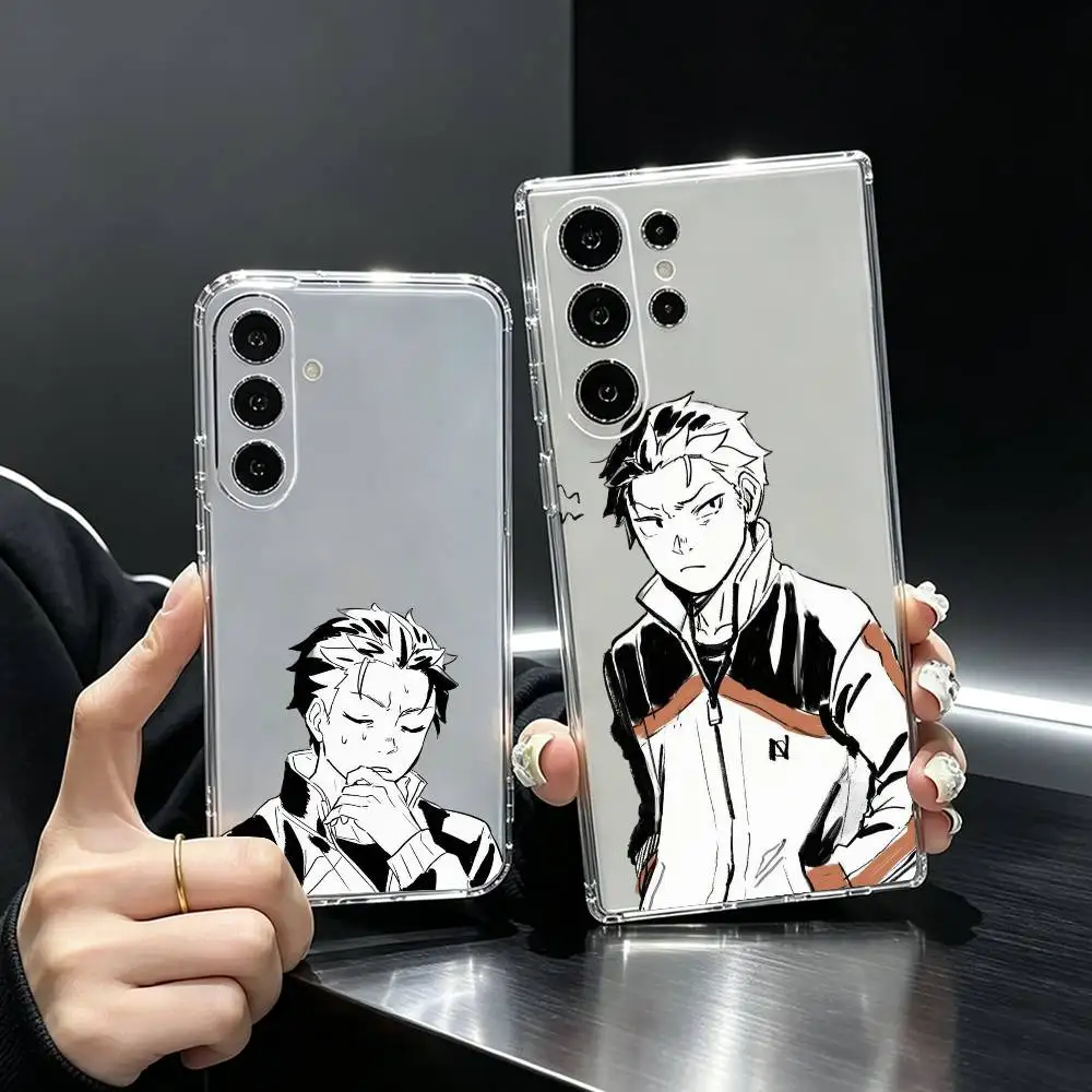 Re Zero N-Natsuki Subaru Phone Case For Samsung S25,S24,S21,S22,S23,S30,Ultra,S20,Plus,Fe Transparent Cover