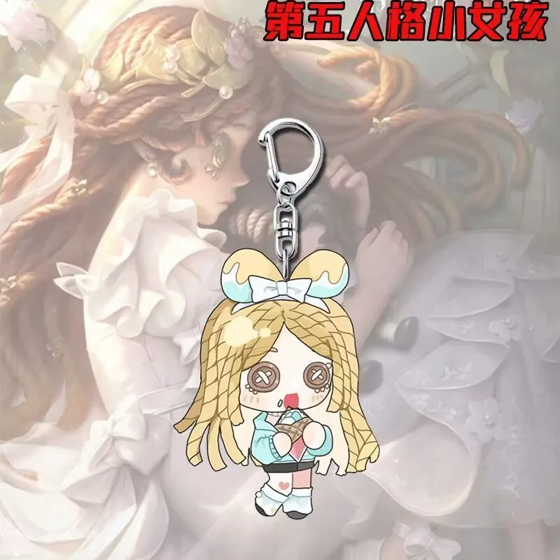 "الهوية V" و"الفتاة الصغيرة" Q-إصدار سلاسل مفاتيح كرتونية لطيفة، حقائب مدرسية للطلاب، قلادات على ظهره، إكسسوارات وهدايا #5