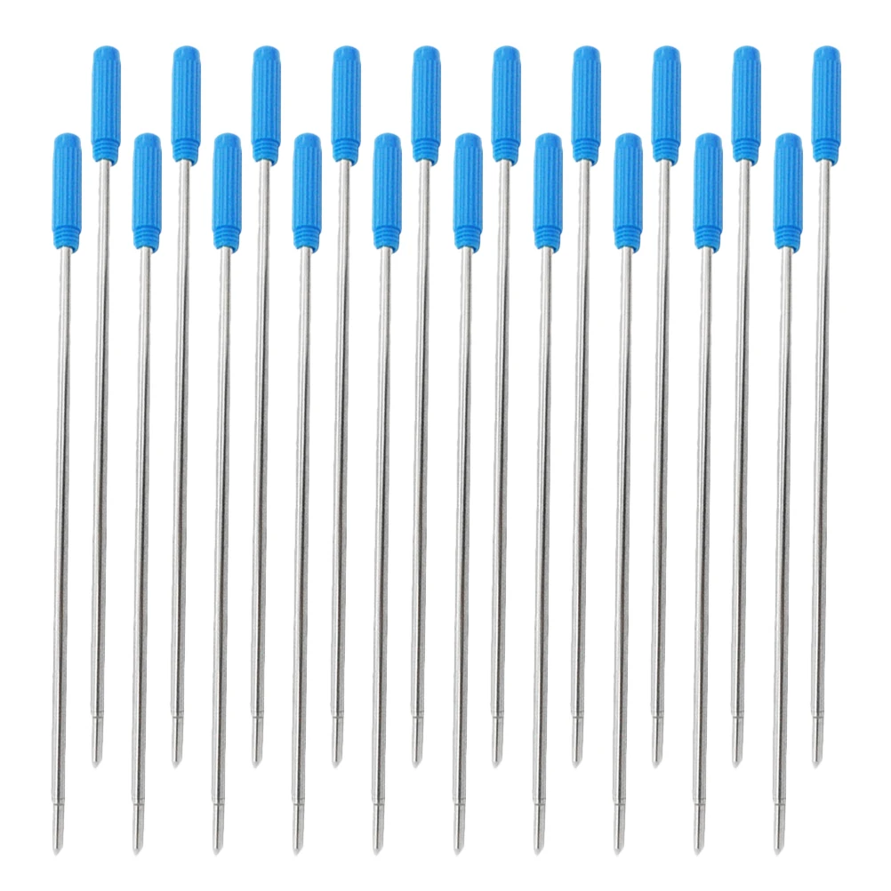

20 Pcs Metal Ballpoint Pen Refills 115mm Black Ink Smooth Writing Universal Fit For Cross Pens Reliable Everyday Use