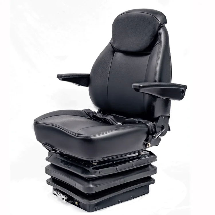 

Discount DDP Price Wholesale Luxury Truck Parts Suspension Seat With Safety Belt for heavy truck