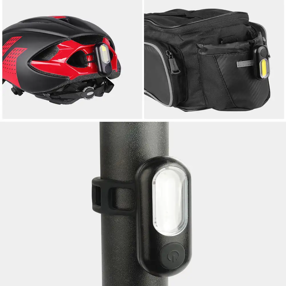 Bike Tail Light Bicycle Light LED USB Rechargeable Warning Lamp MTB Night Riding Rear Light Seat Tube Two-color Bike Taillight