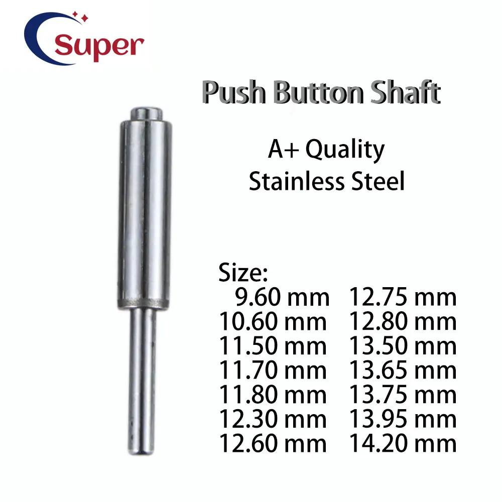 

10pcs Dental Handpiece Push Button Shaft 9.8/12.8/13.5/13.75/13.95/14.2mm Spindle for Cartridge Rotor spare parts dentistry tool