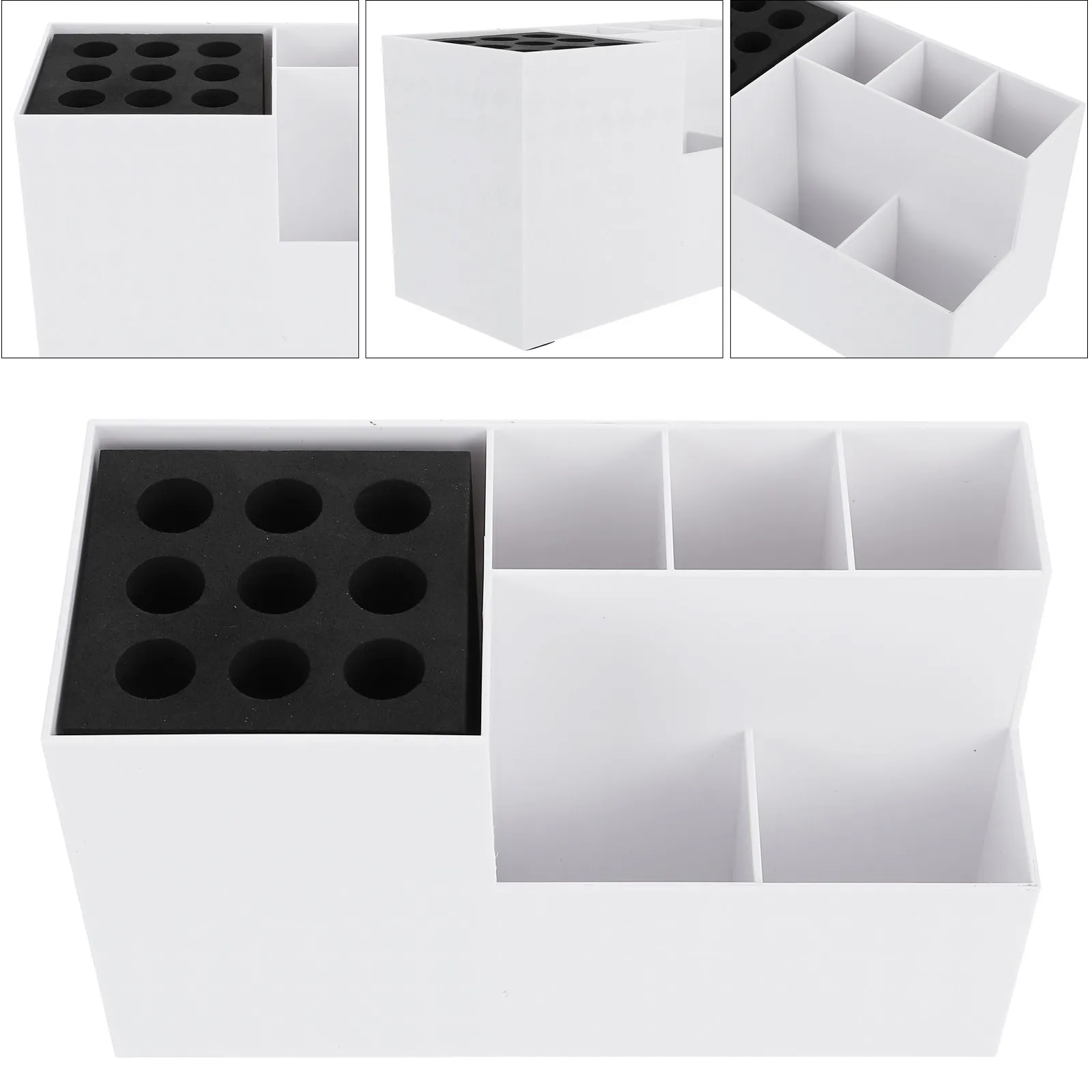 

Профессиональный органайзер для инструментов для стрижки волос: прочный футляр для хранения ножниц, расчесок, машинок для стрижки, аксессуаров для салонов, удобный для путешествий