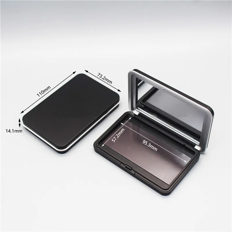 5Pcs Empty Matte Black Magnetic Eyeshadow Blush Palette Pan Make Up Container Storage Tray   for DIY Cosmetics Supplies