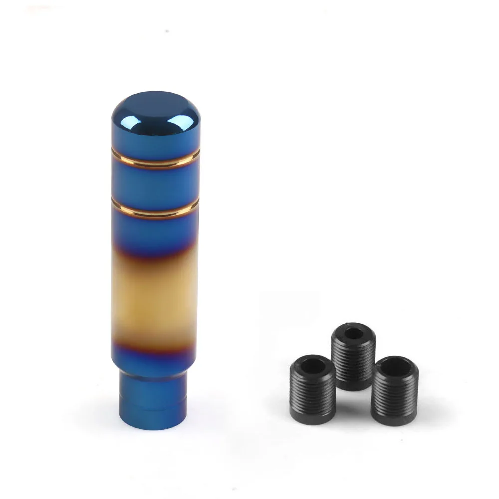 Anodized Aluminum Gear Shift Knob - 9/13/18CM Universal Racing Shifter with Rainbow Color & Non-Slip Grip
