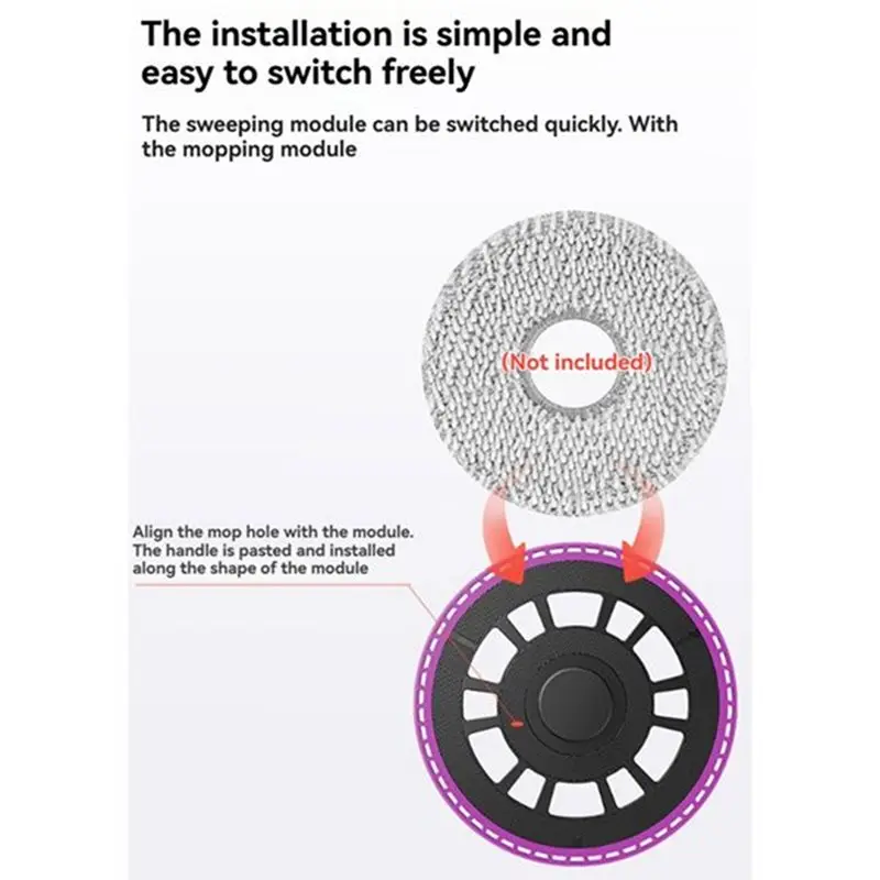 

Запасные части для пылесоса M04K, 2 шт., держатель для тряпки для швабры, для Midea V15 Pro/V16 Pro/V16S Pro