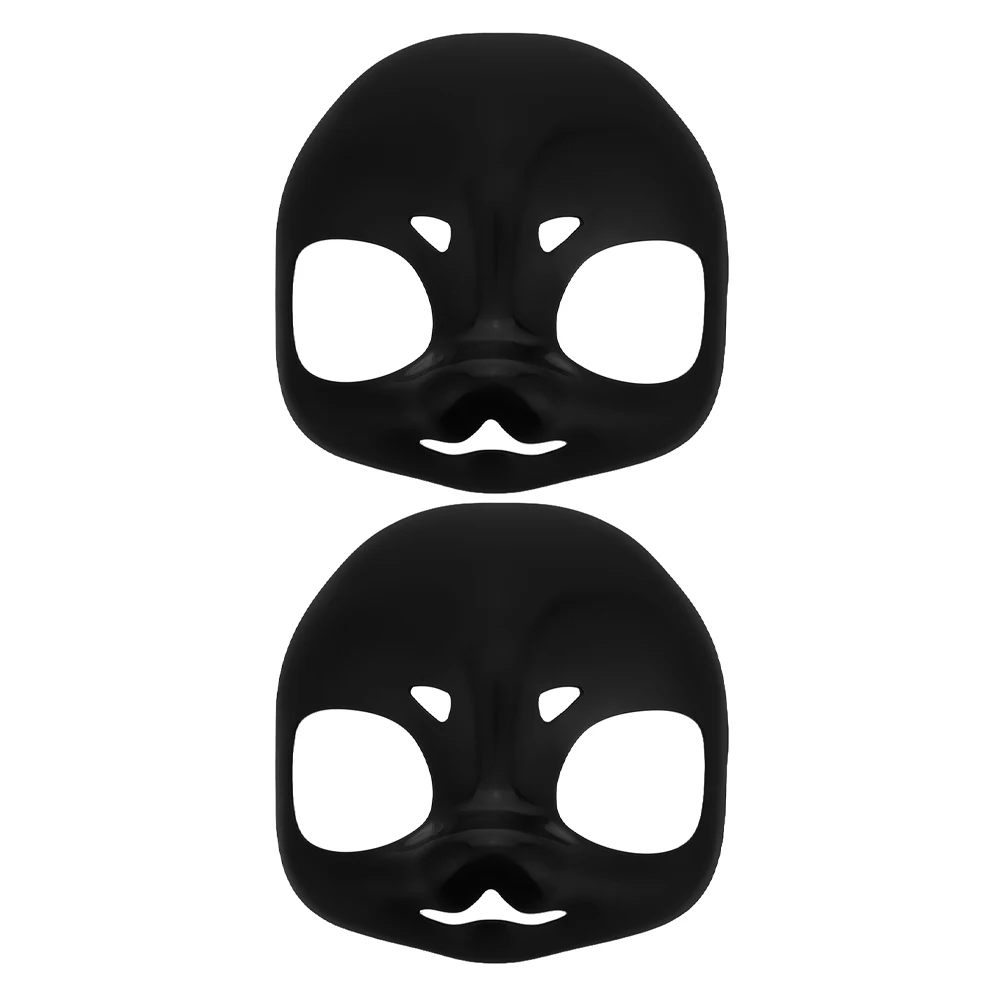 

2pcs Mask Fursuit Head Base Lightweight Plastic DIY Cat Dog Masquerade Halloween Costume Party Accessories