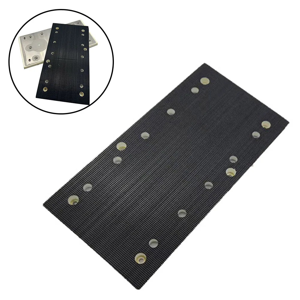 

10 Suction Holes Square Aluminum Plate Grinding Pad 225*115mm High-strength MPE Plastic Sanding Pad For Angle Grinder Power Tool