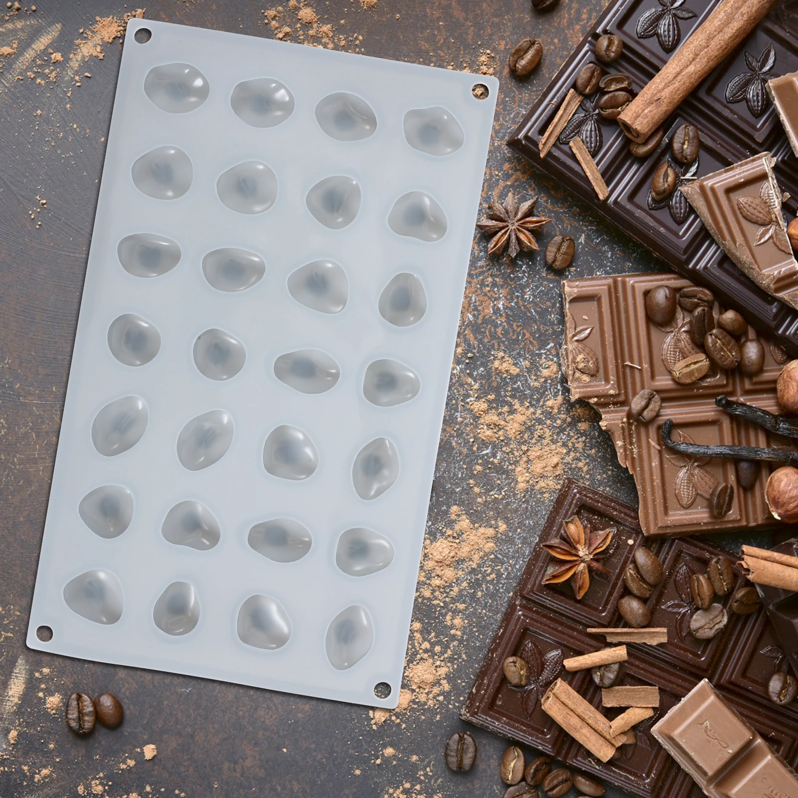 

Creative Silicone Mold For Chocolate Candy Cookie Baking Diy Non-Stick Heat Resistant Easy Demold Durable Flexible
