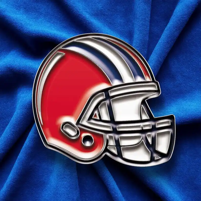 American Football Enamel Pin – Personalized Team Badge, Helmet