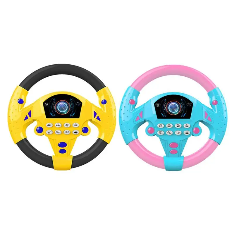 

Children's Toy Simulation Copilots Steering Wheel Toys Baby Car Toys Early Education Learning Sounding Toys Kids Gifts