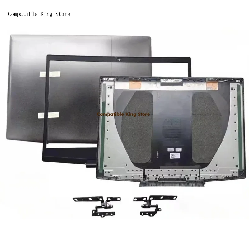 L New Laptop Case for DELL G5 5500 5505 LCD Back Cover Front Belzel Hinges Rear lid Replacement Shell Black