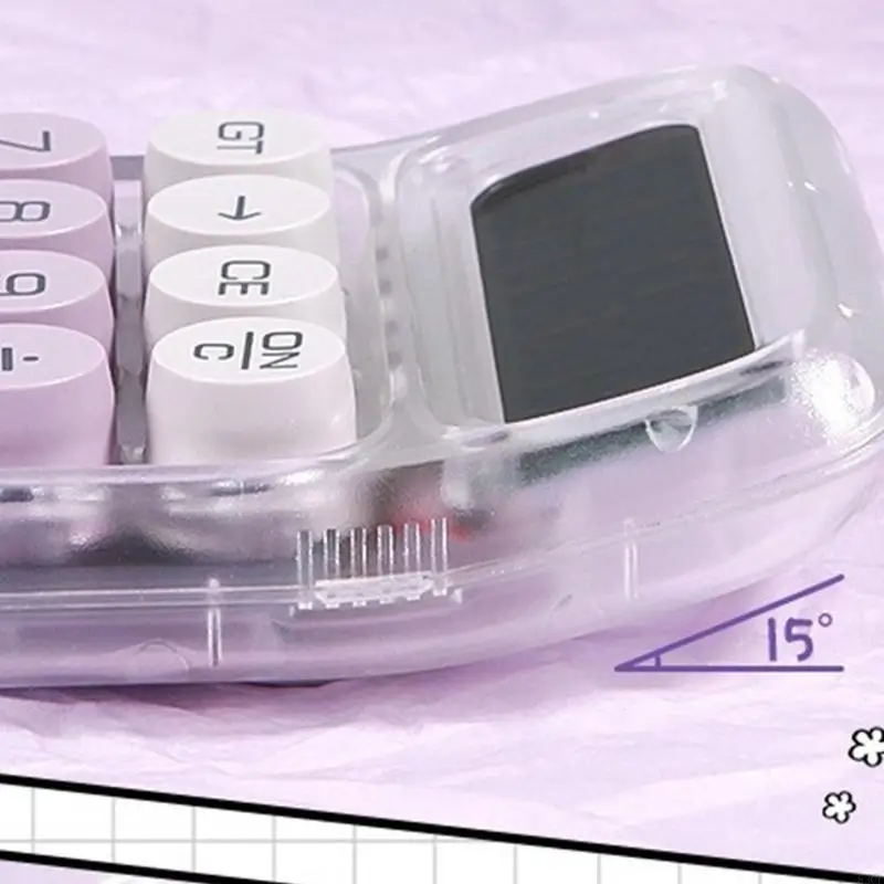

10 Digit Large LCD Display Calculator Mechanical Switches Calculator with Large LCD Display for Office Work Student 83CF
