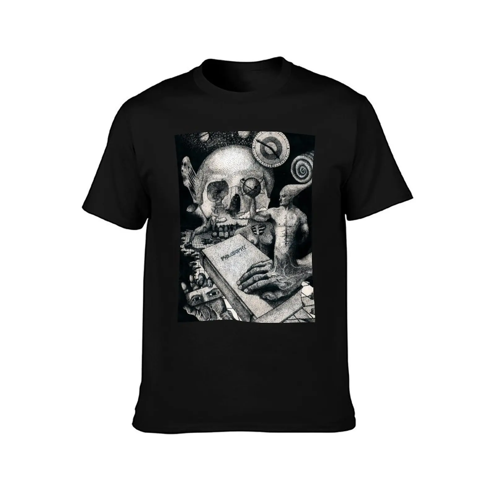 Beyond Knowledge T-Shirt, Summer Casual Cotton Tee, Oversized Streetwear Tops, Vintage Graphic Print, Loose Fit Short Sleeve