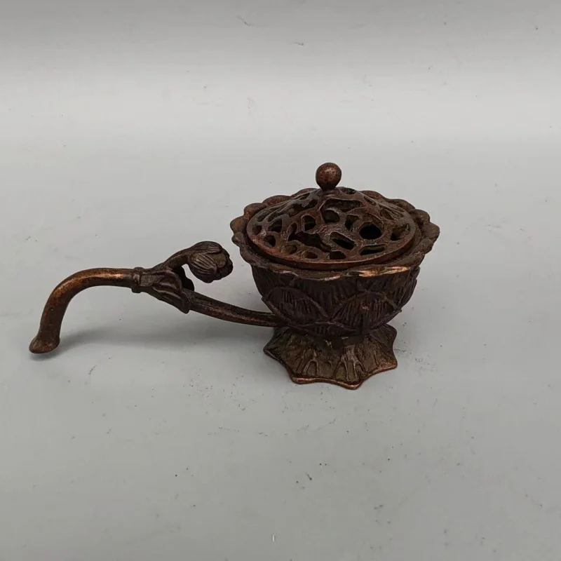 

Антикварная разные ретро курильница в виде лотоса, античная медная курильница, курильница из агарового дерева, маленькая курильница, поделки