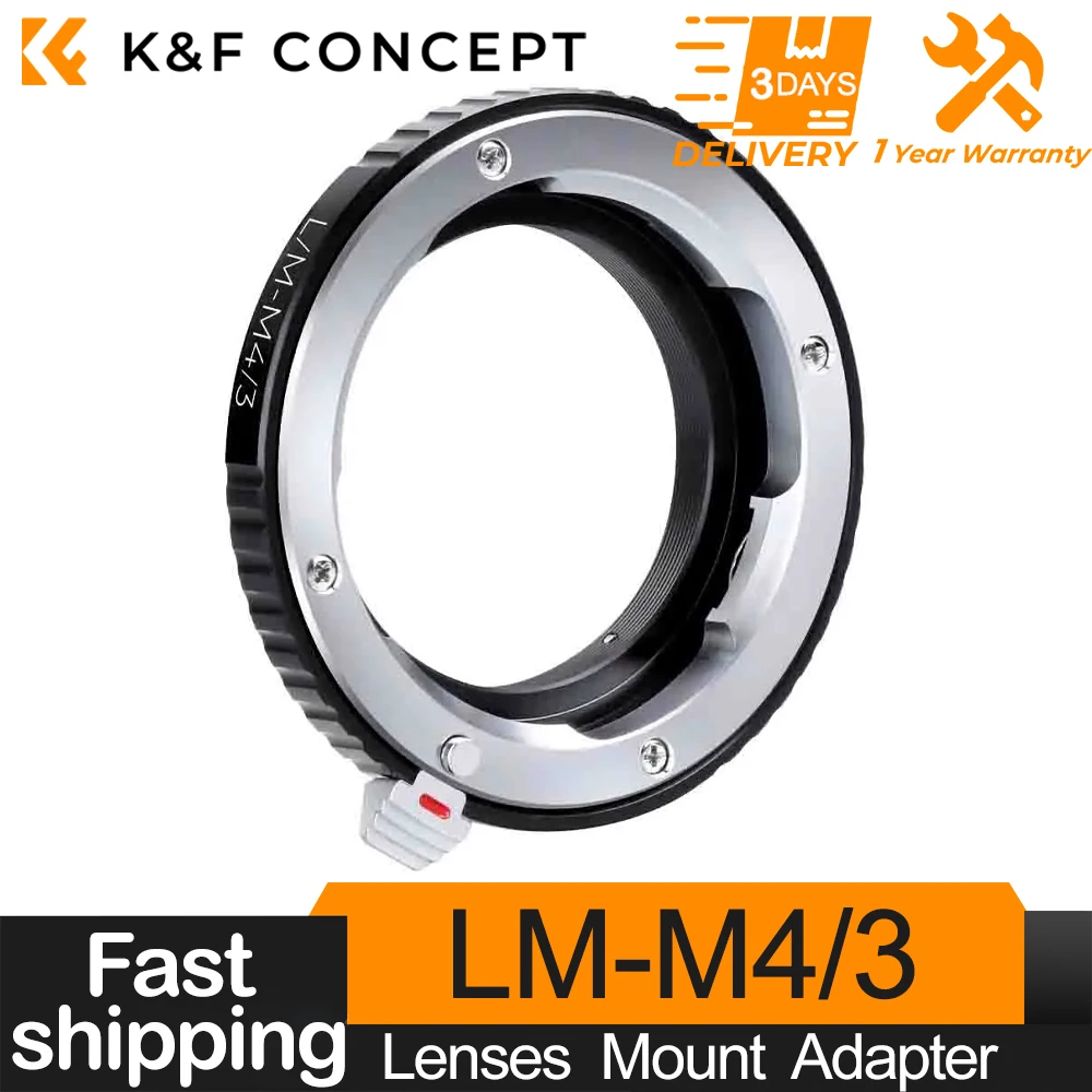 K&F Concept for Leica M Lenses to Micro 4 3 MFT Camera Lens Mount Adapter for Panasonic Lumix G1 GH1 GF1 G10 G2 GH2 GF2 G3 GF3