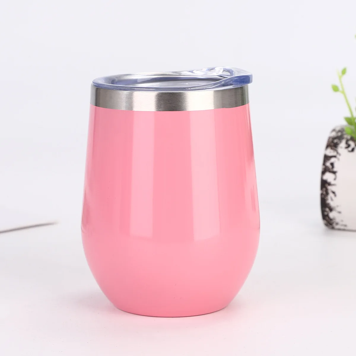 1pc Sublimation Wine Tumblers Blanks Straight Stainless Steel Insulated Mug Sublimation Cups Mugs For Full Wrap Heat Transfer Wi