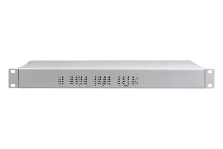 이더넷을 통한 건식 접촉 폐쇄 32채널 DI/DO + 8포트 이더넷을 통한 RS485 직렬 변환기 SNMP/웹 관리
